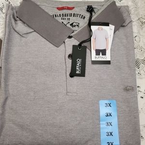 Buffalo David Bitton Polo Gray 3X